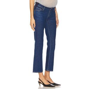 Hatch The Straight Leg Maternity Jeans Size Maternity 27 True Blue Crop